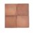Warm terracotta-colored clay tiles with a matte finish.