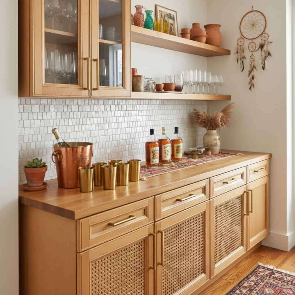 Describe tile color, texture, and.